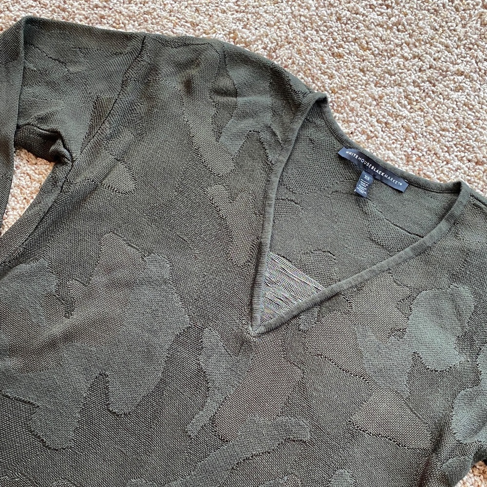 White House Black Market Camo Tunic